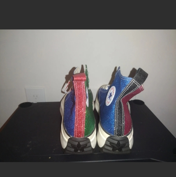 High top platform Converse multi glitter sneakers - Picture 4 of 8